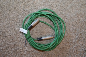 19' XLR female to XLR male cable