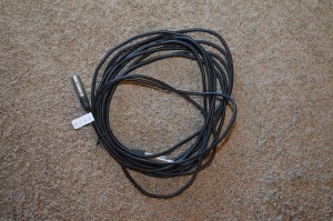 28' 3" XLR female to XLR male cable